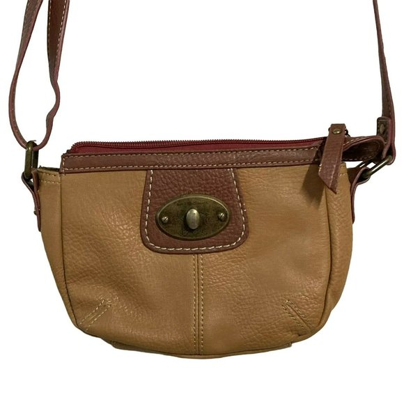 B.O.C Handbags - BOC Born Concept Purse Brown /Burgundy Vinyl Crossbody Style Bag